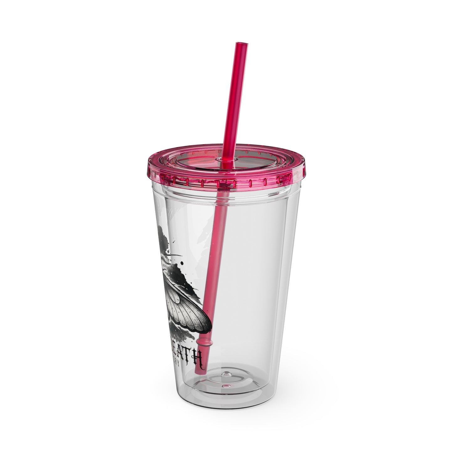 Dream Death Gallery 16oz Clear Tumbler with Straw
