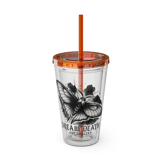Dream Death Gallery 16oz Clear Tumbler with Straw