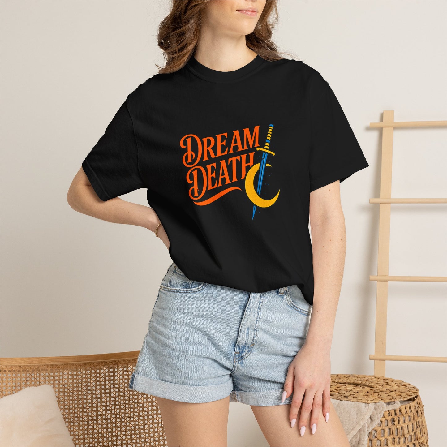 Dream Death Moon and Dagger Graphic Tee
