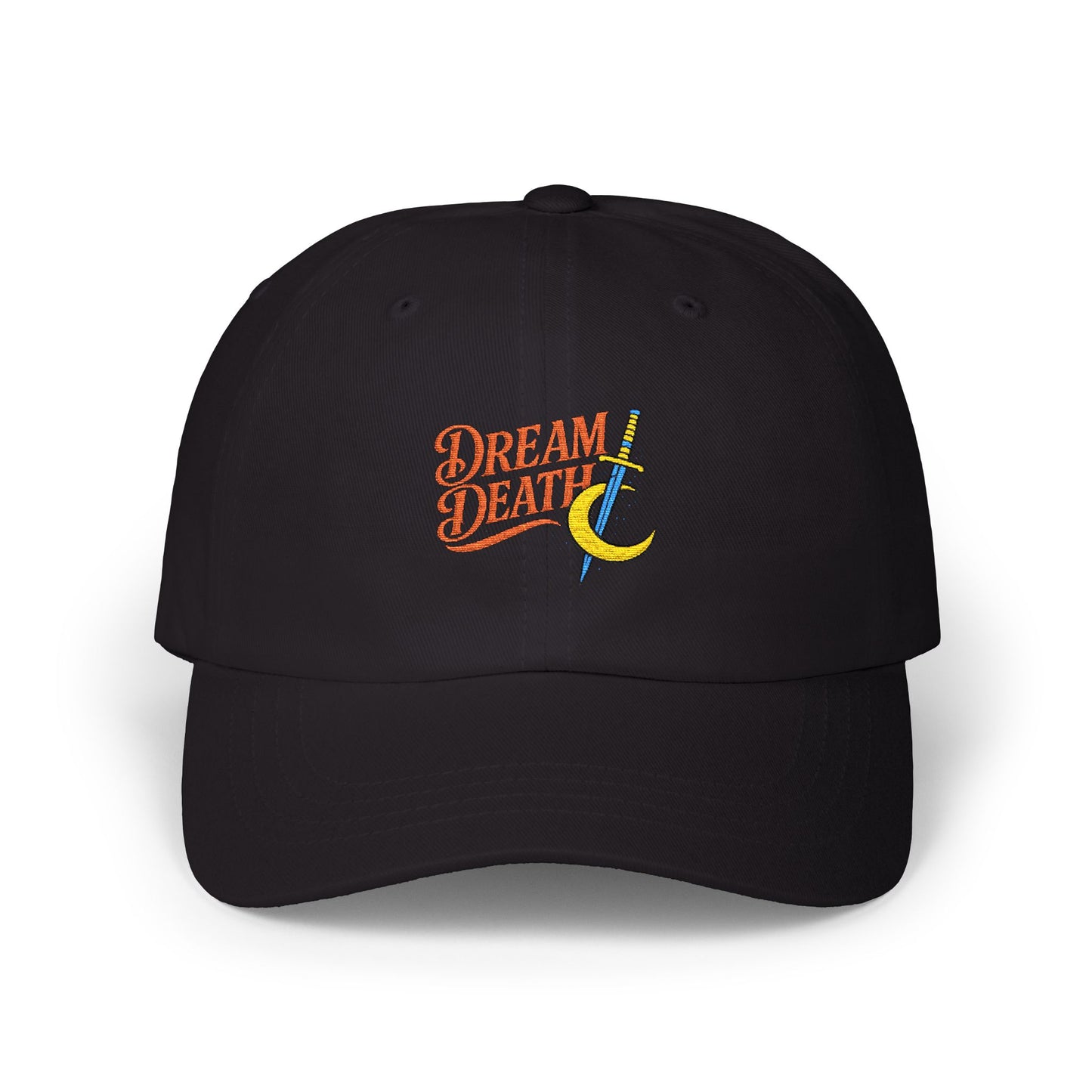 Dream Death Moon and Dagger Embroidered Baseball Hat