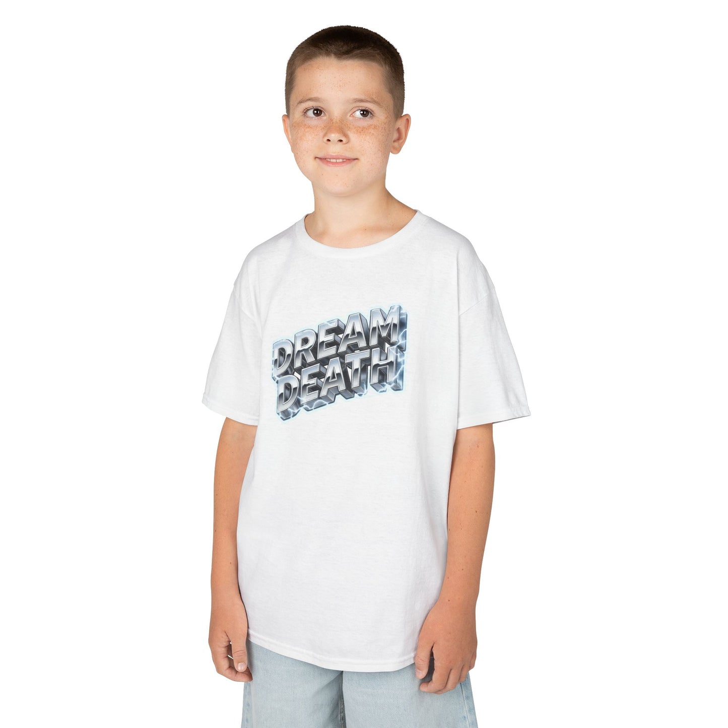 Dream Death Chrome Graphic Kids Tee
