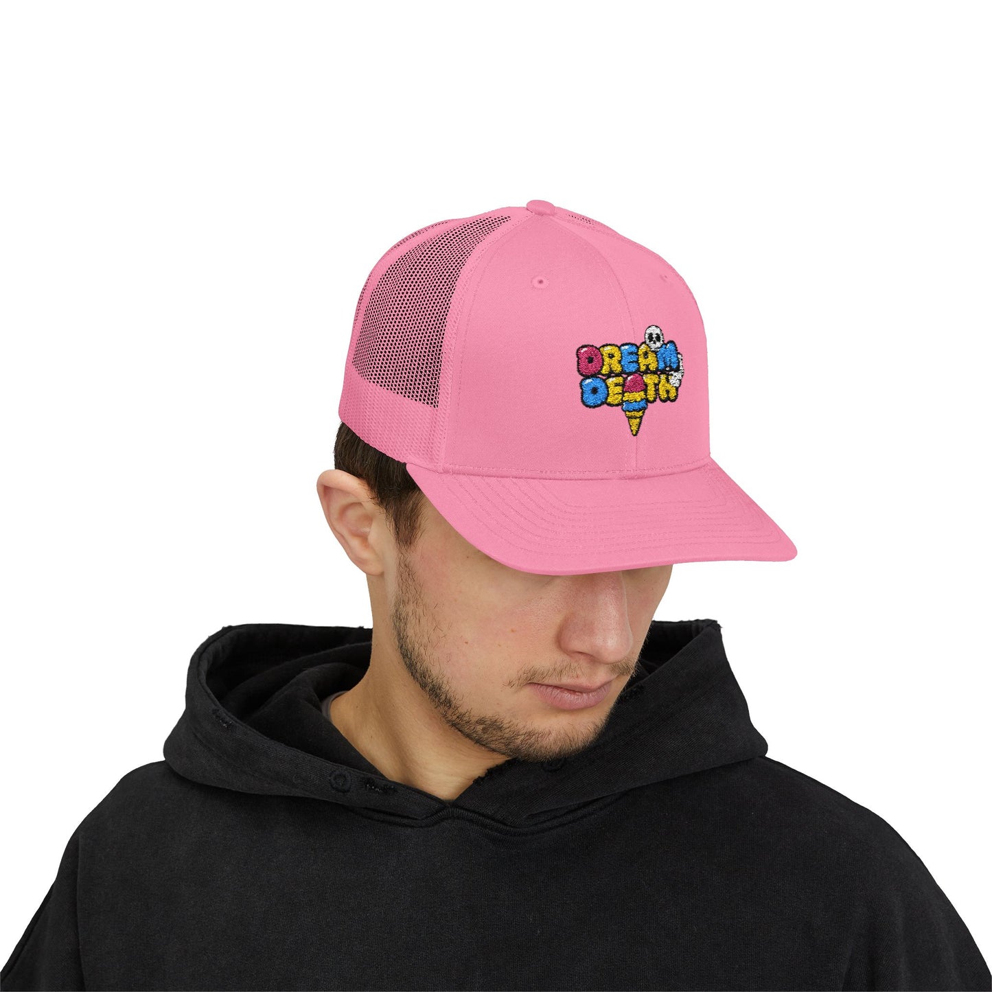 Dream Death Ice Cream Embroidered Trucker Cap