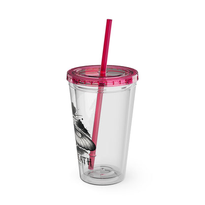 Dream Death Gallery 16oz Clear Tumbler with Straw