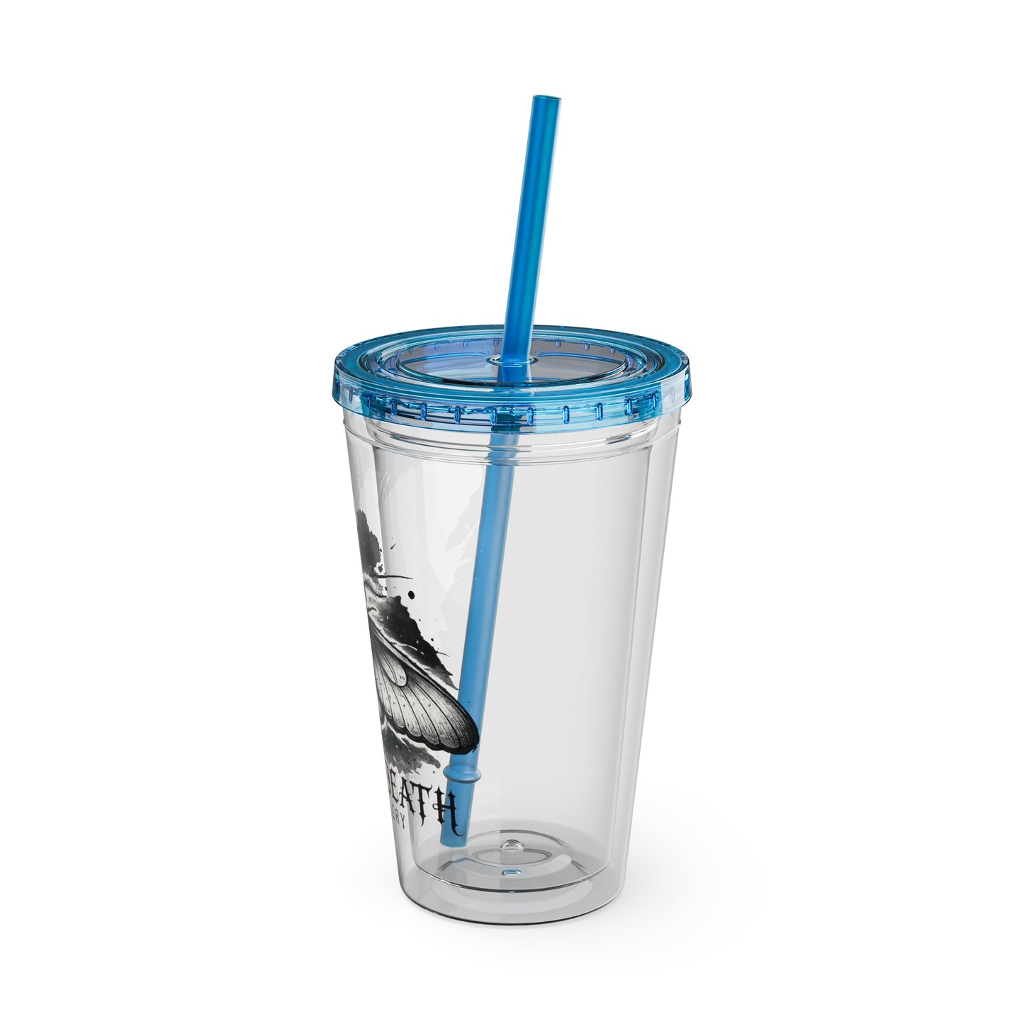 Dream Death Gallery 16oz Clear Tumbler with Straw