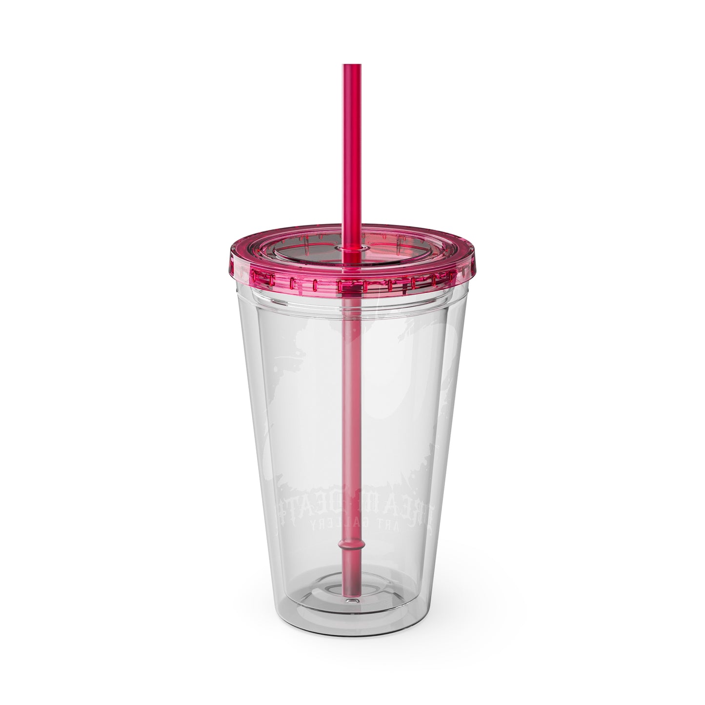 Dream Death Gallery 16oz Clear Tumbler with Straw