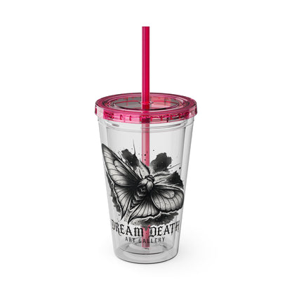 Dream Death Gallery 16oz Clear Tumbler with Straw