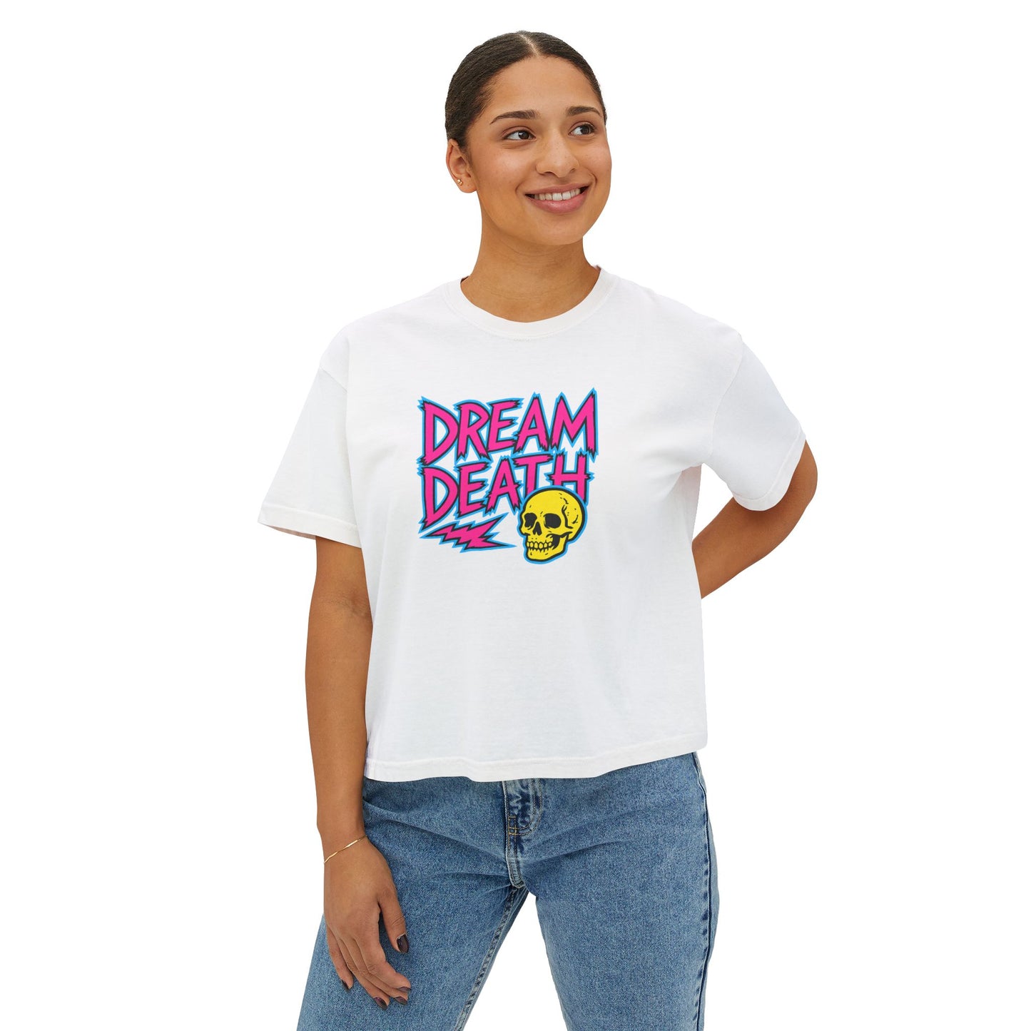 Dream Death Electric Women's Crop Tee