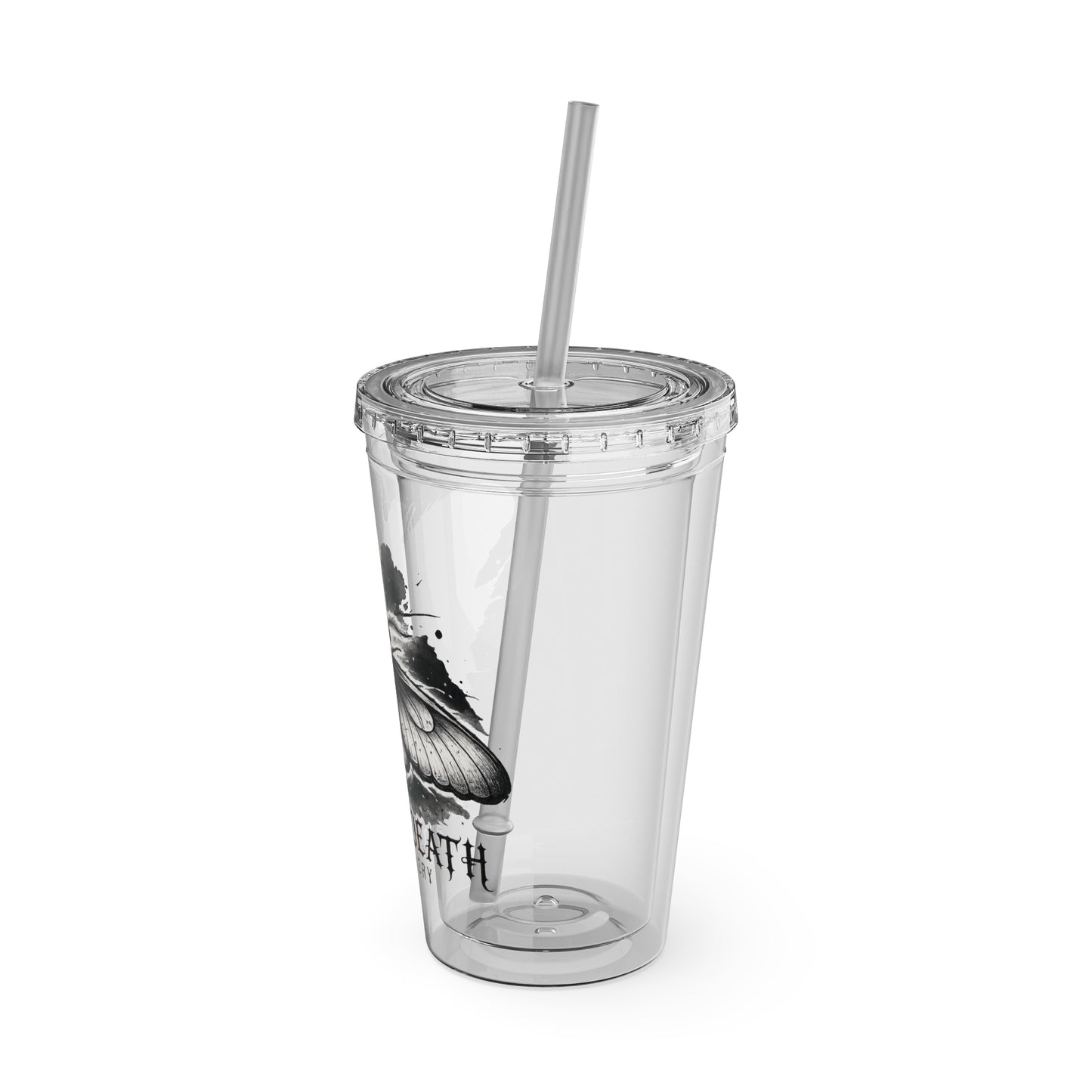 Dream Death Gallery 16oz Clear Tumbler with Straw