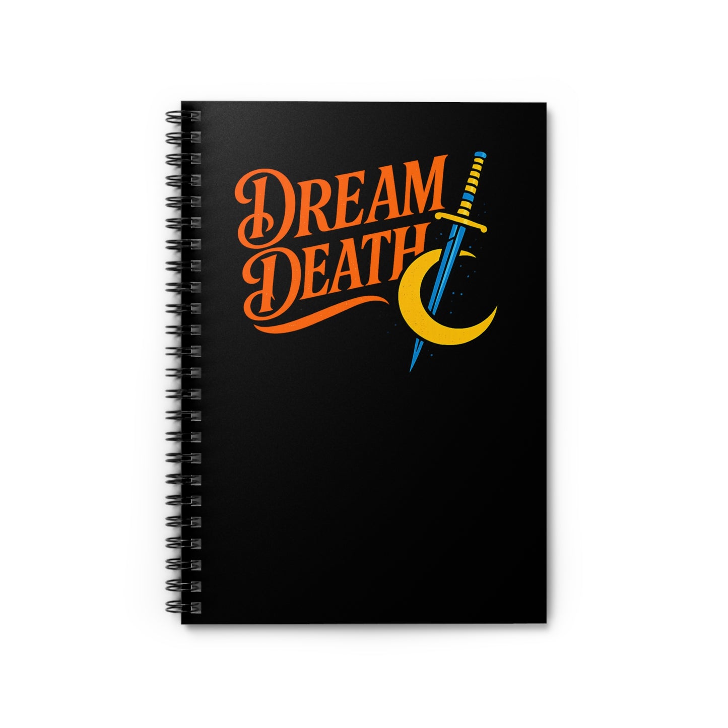 Dream Death Moon and Dagger Spiral Notebook