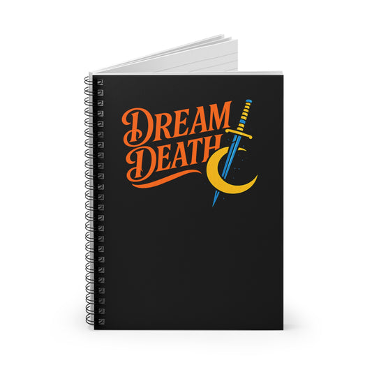 Dream Death Moon and Dagger Spiral Notebook