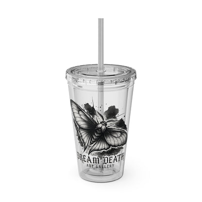Dream Death Gallery 16oz Clear Tumbler with Straw