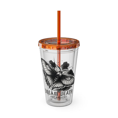 Dream Death Gallery 16oz Clear Tumbler with Straw