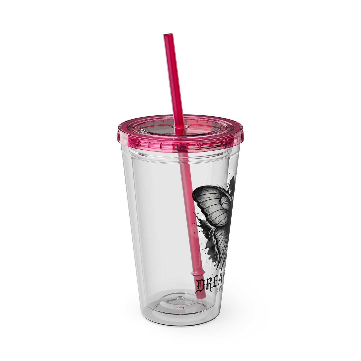 Dream Death Gallery 16oz Clear Tumbler with Straw