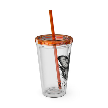Dream Death Gallery 16oz Clear Tumbler with Straw