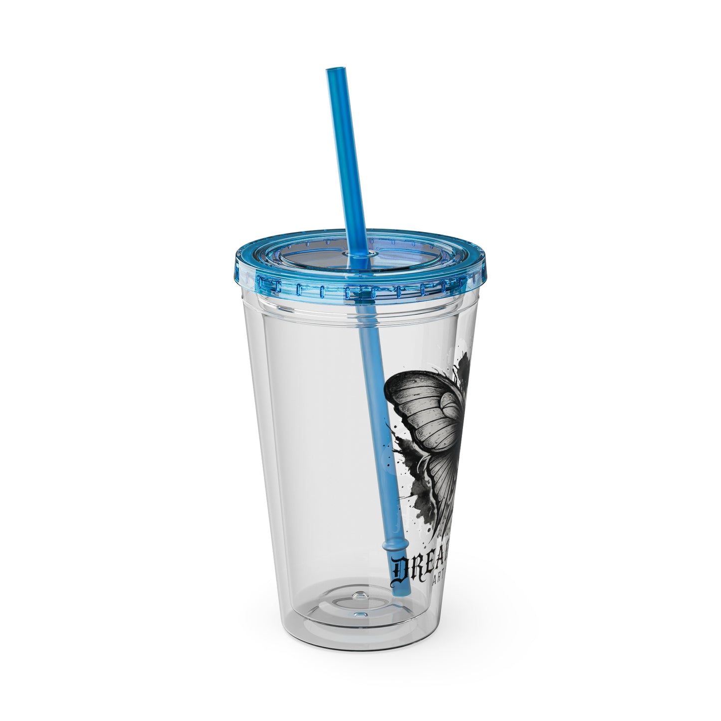 Dream Death Gallery 16oz Clear Tumbler with Straw