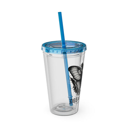 Dream Death Gallery 16oz Clear Tumbler with Straw