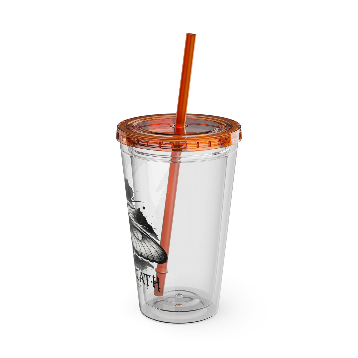 Dream Death Gallery 16oz Clear Tumbler with Straw